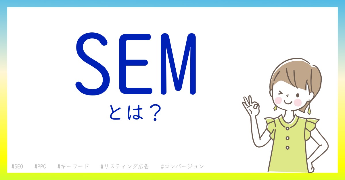 SEMとは！？今さら聞けない初心者がしっておくべきポイントをわかりやすく解説