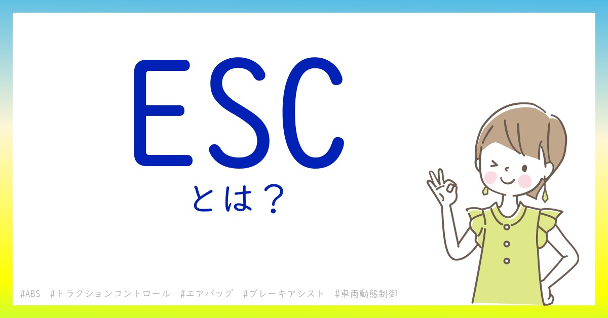 ESCとは！？今さら聞けない初心者がしっておくべきポイントをわかりやすく解説